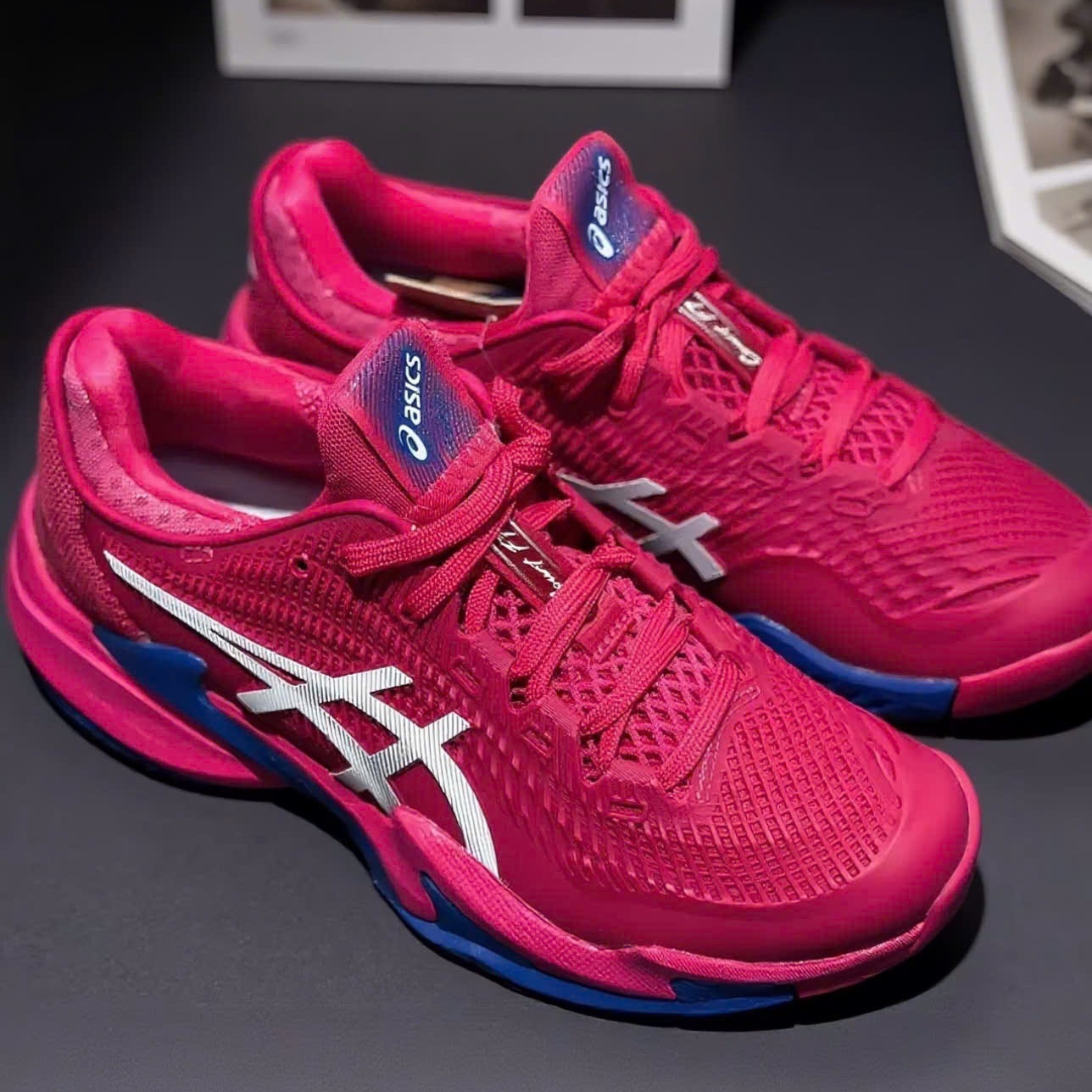 Giày Asics Court FF 3 'Bright Rose White' 1042A220-700 - Ảnh 3