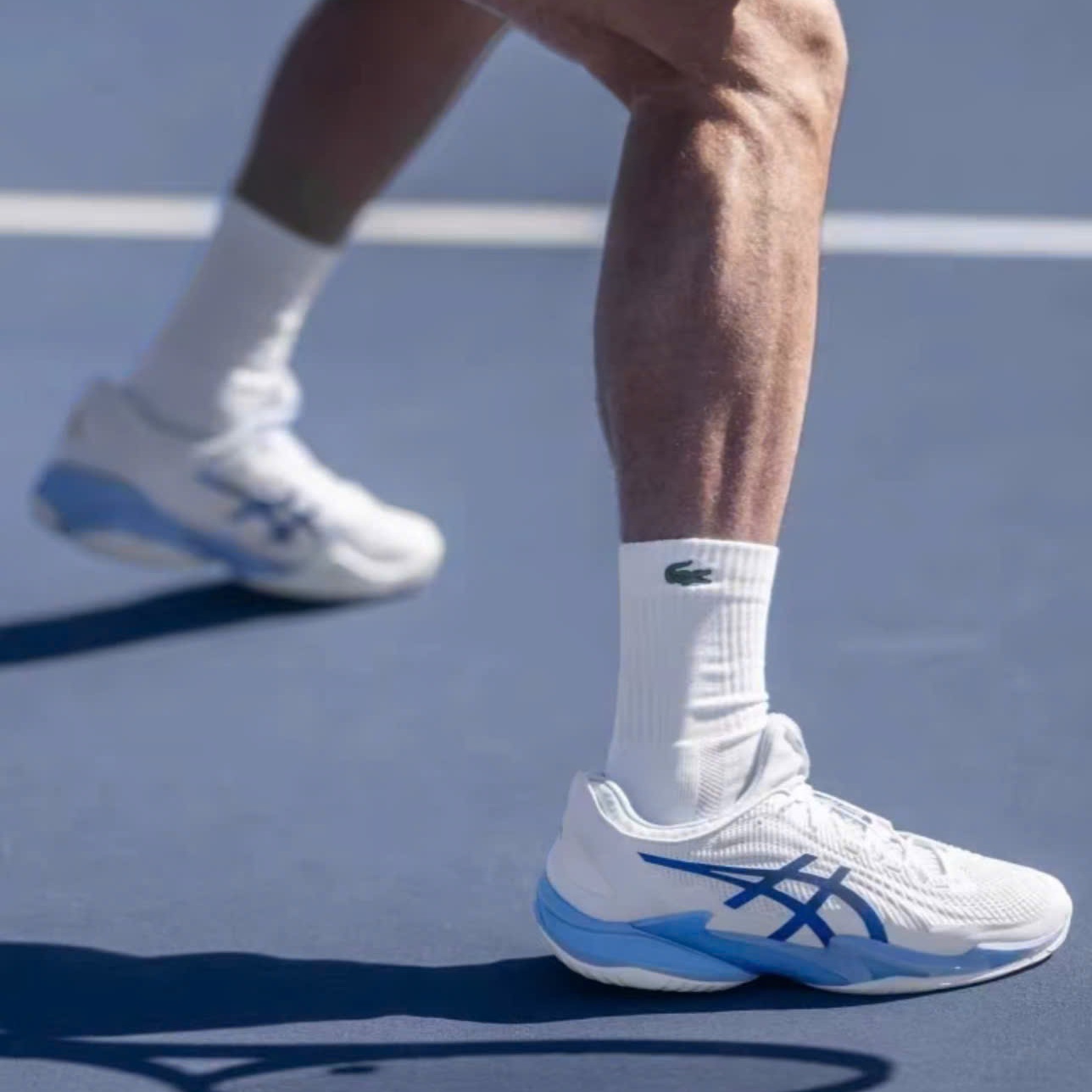 Giày Asics Court FF 3 Novak 'White Tuna Blue' 1041A522-967 - Ảnh 3