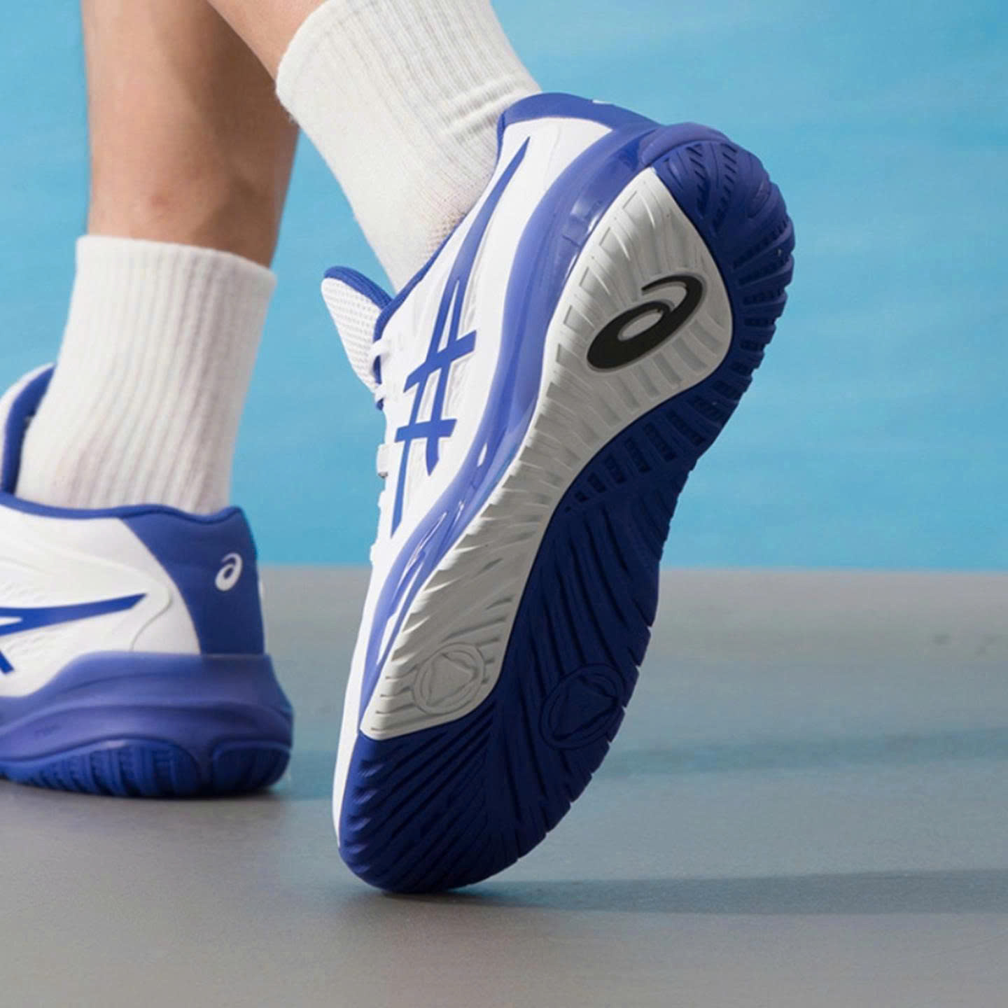 Giày Asics Gel-Resolution X 'White Dark Cobalt' 1041A481-101 - Ảnh 3