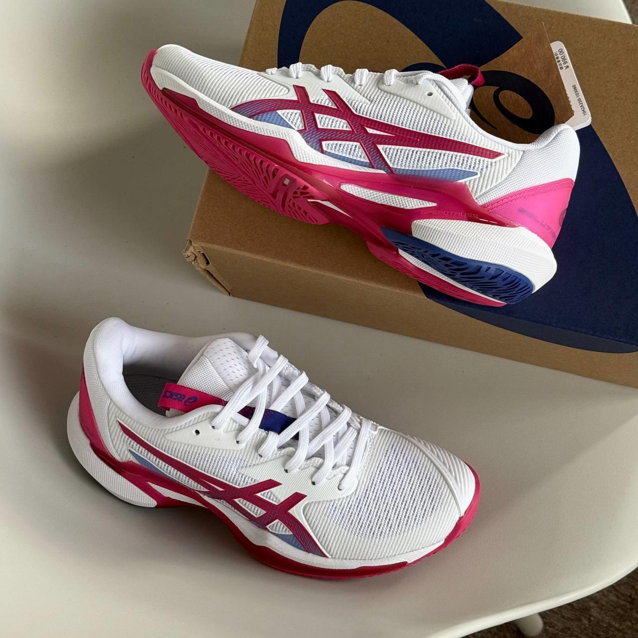 Giày Asics Solution Speed FF 3 'White Bright Rose' 1042A250-103 - Ảnh 3