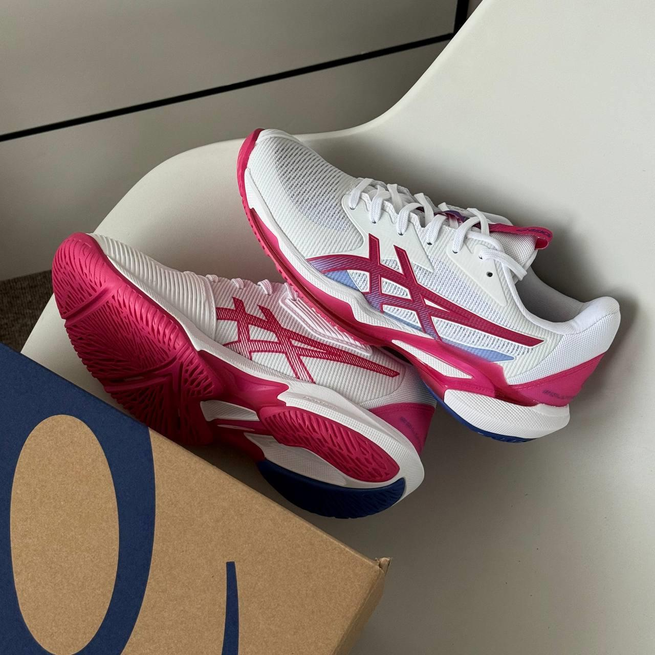 Giày Asics Solution Speed FF 3 'White Bright Rose' 1042A250-103 - Ảnh 4