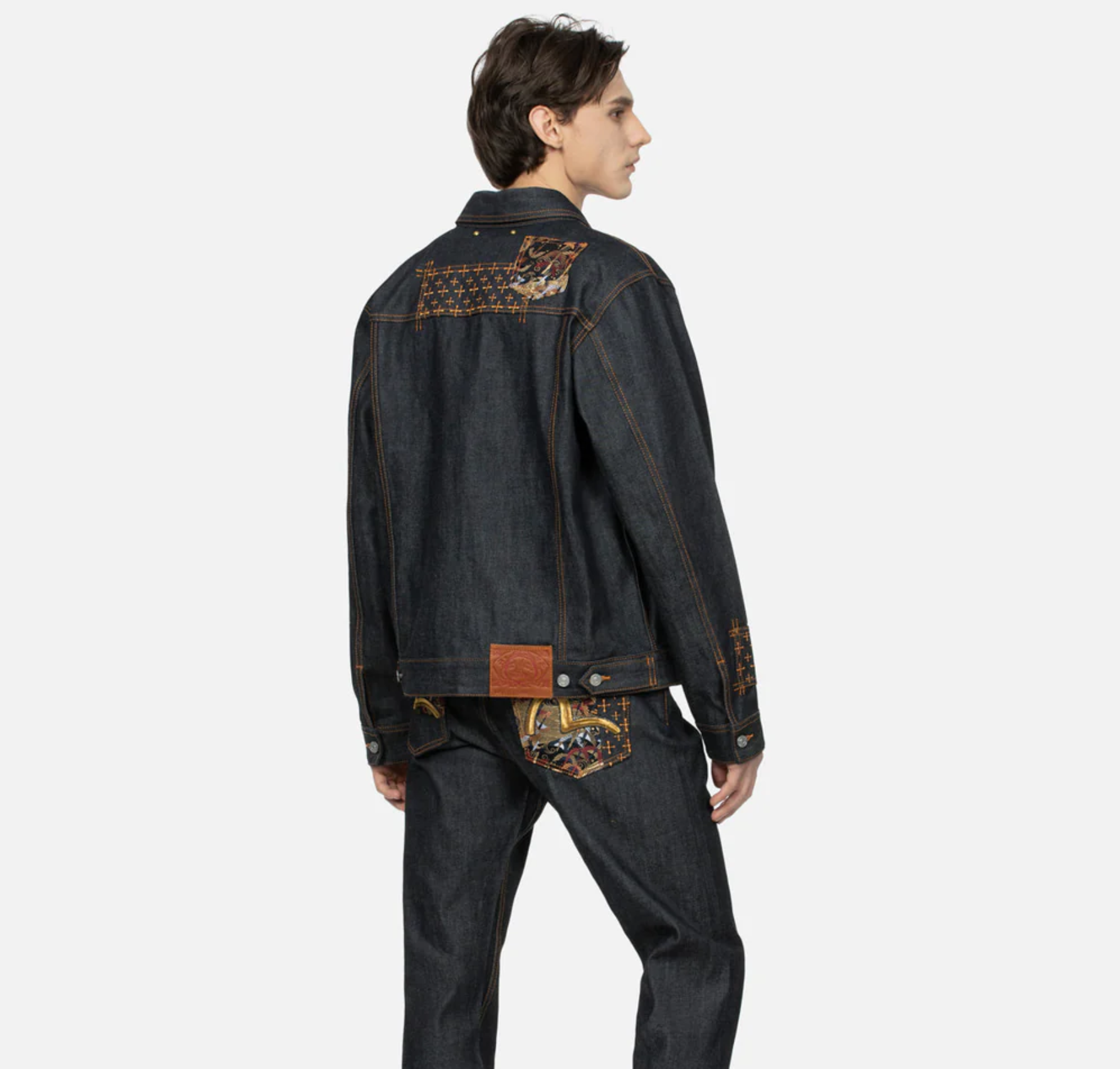 Ao Evisu Denim Jackets 'Black' 2ESHTM4DJ7001RXDP