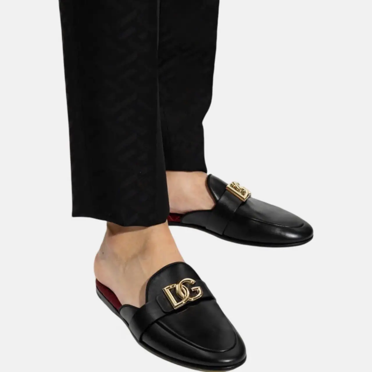 Giay Dolce & Gabbana D&G Leather Loafers 'Black' A80285AJ63480999