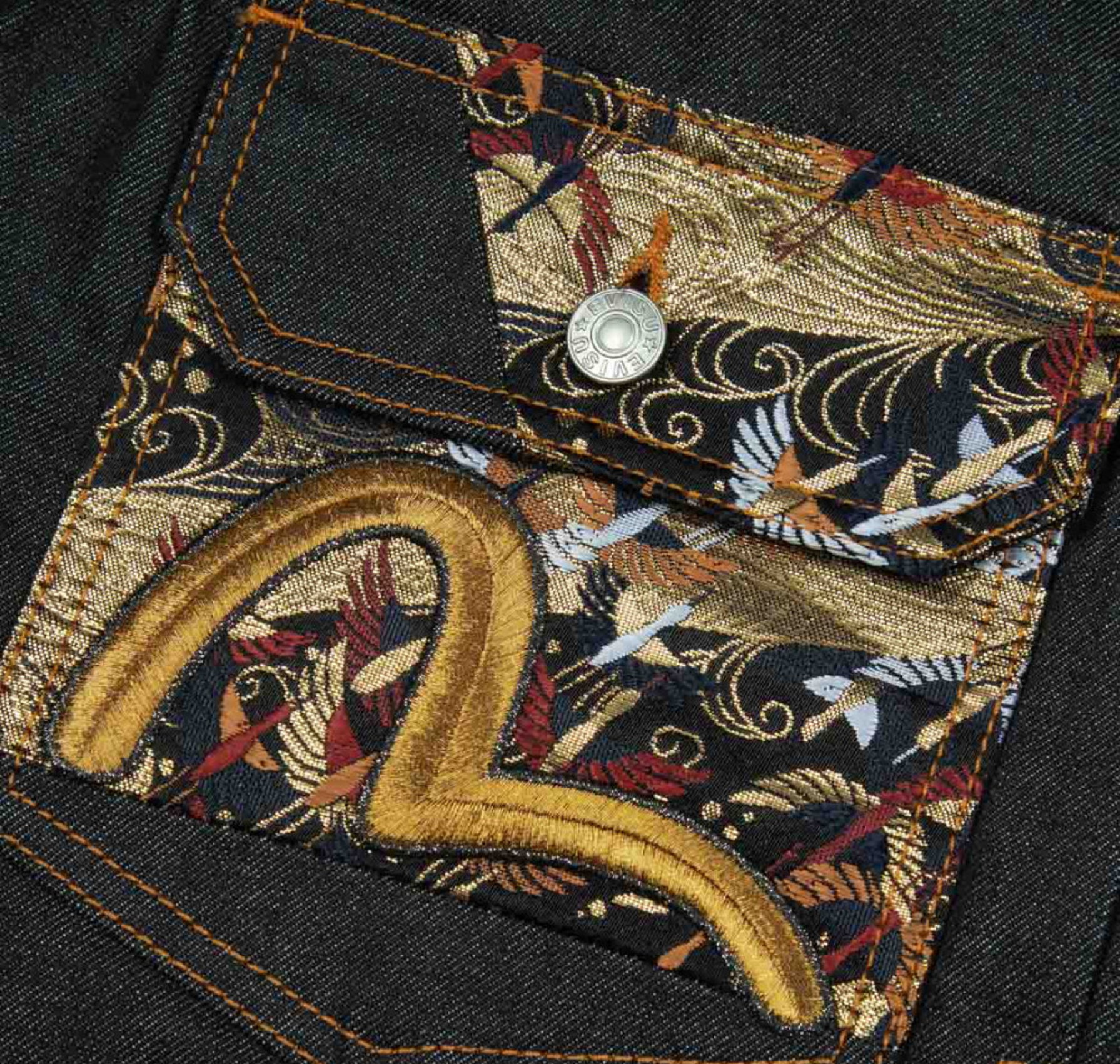 Ao Evisu Denim Jackets 'Black' 2ESHTM4DJ7001RXDP