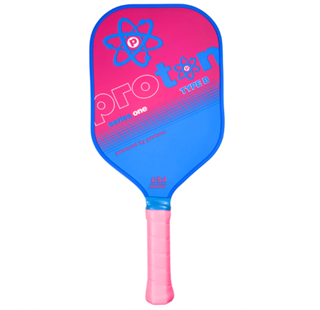 Vot Pickleball Proton Series One Type B 15mm 'Pink Blue'