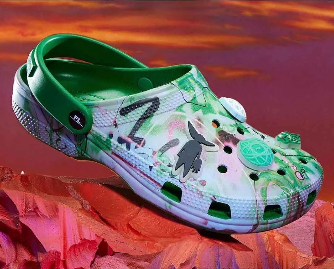 Dep Crocs Classic Clog x Futura Laboratories 'Green Ivy' 209622-3WH