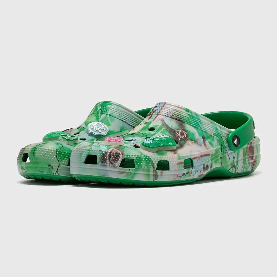 Dep Crocs Classic Clog x Futura Laboratories 'Green Ivy' 209622-3WH
