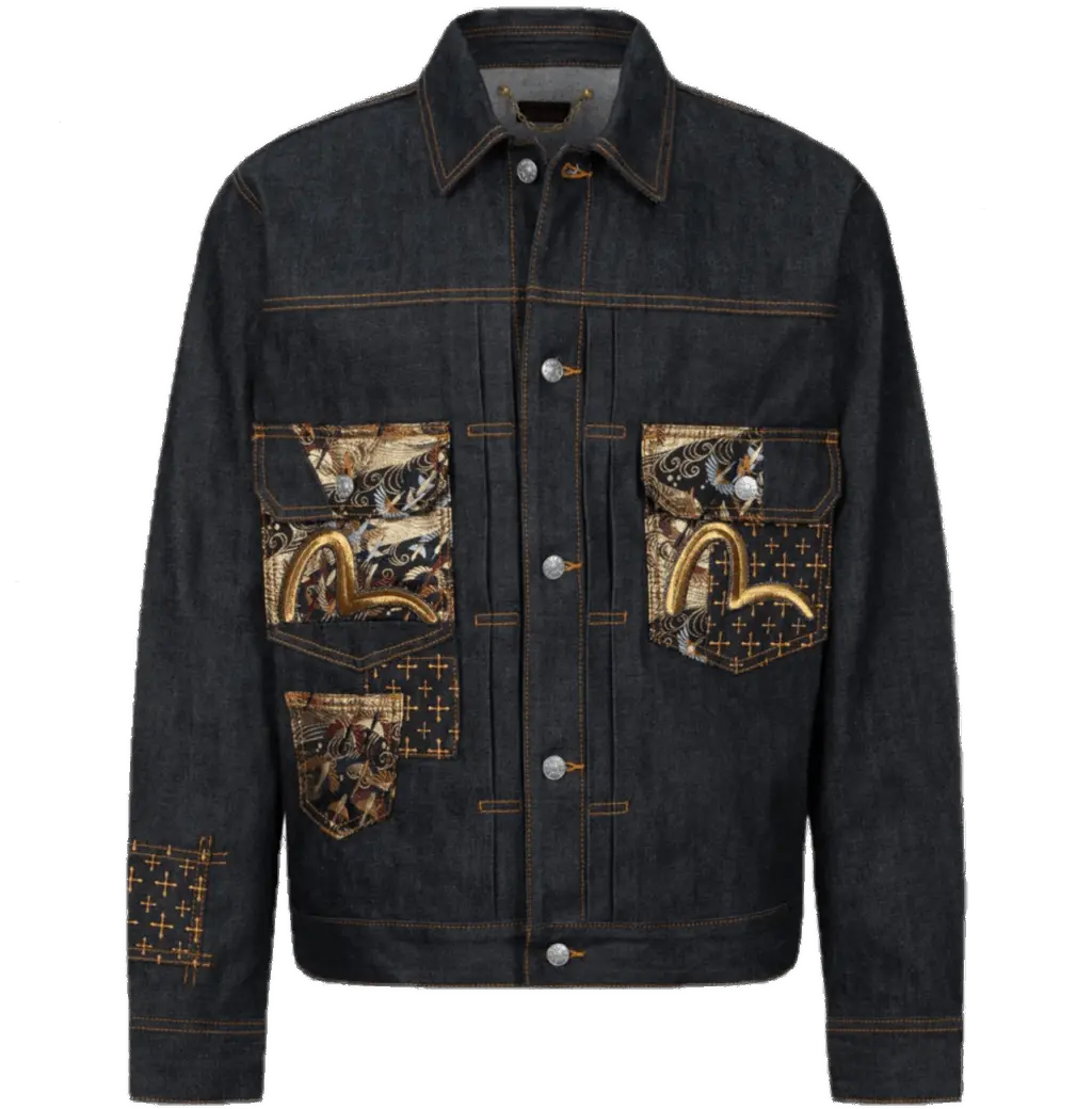 Ao Evisu Denim Jackets 'Black' 2ESHTM4DJ7001RXDP