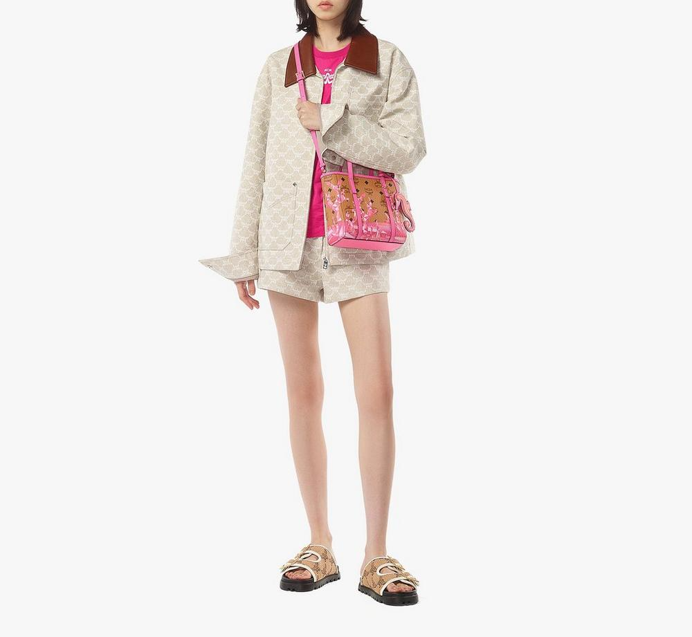 Tui MCM Toni Top-Zip Shopper 'Cognac Pink' MWPFSMT01Q1001