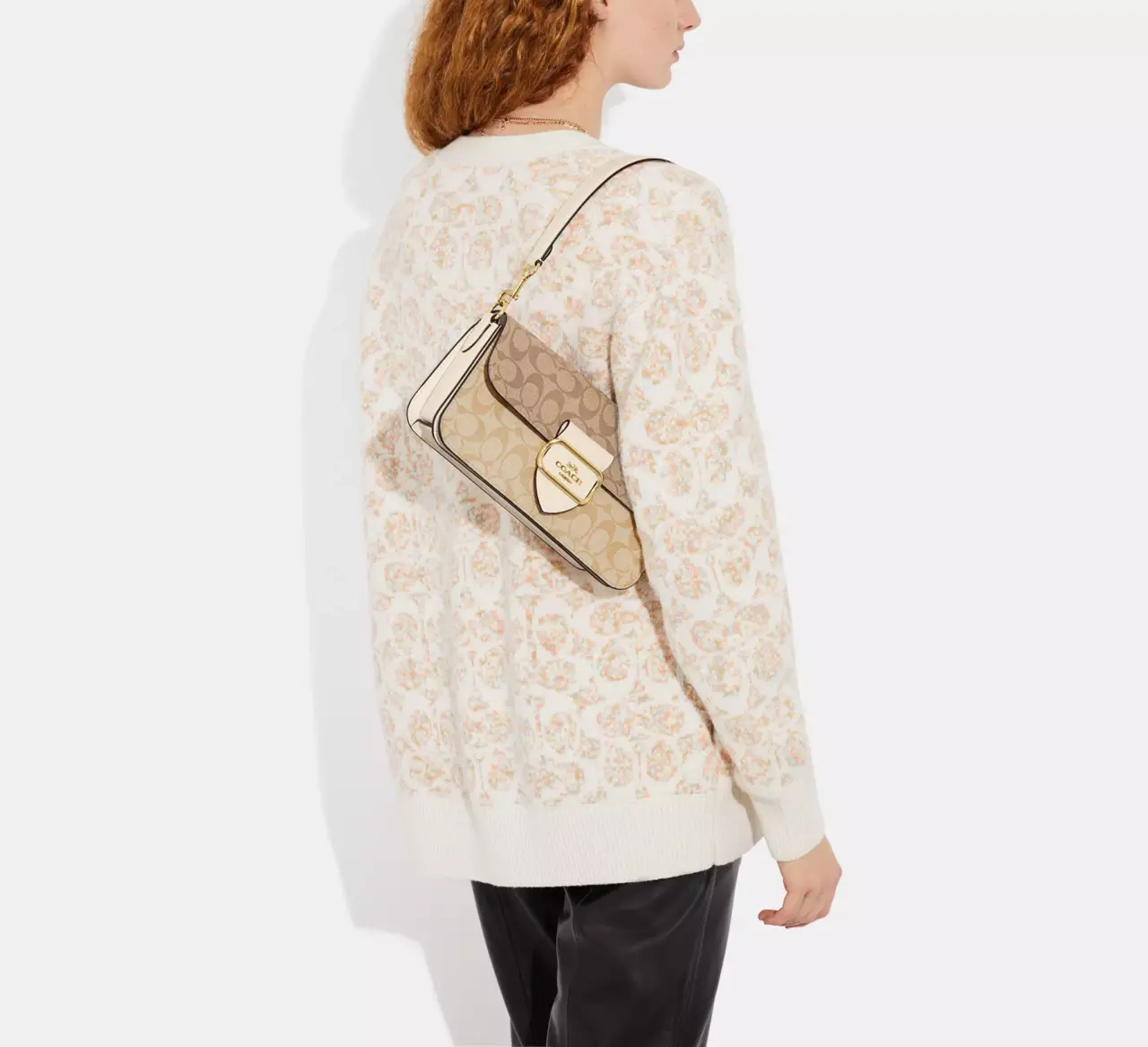 Alternative view of Túi Coach Morgan Blocked Canvas 'Beige' CH506-IMOT4