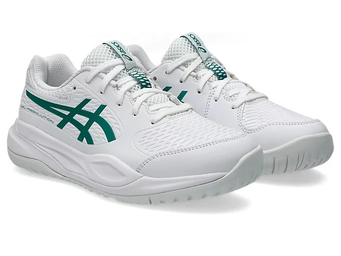 Giày Asics Gel-Resolution X GS 'White Pitch Green' 1044A081-101 - Ảnh 5