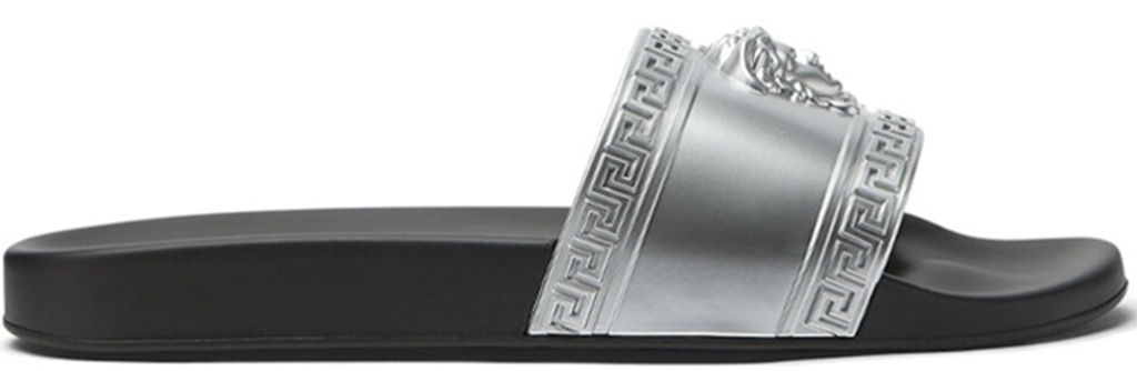 Dép Versace Palazzo Slides 'Silver' DSU5883-DGOLG-2E180