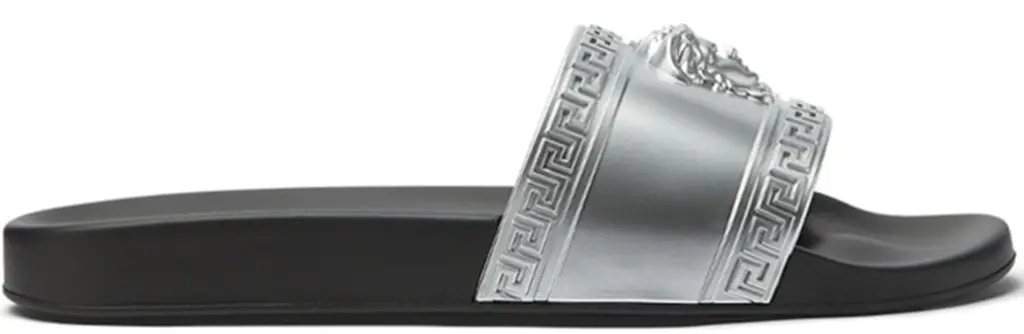 Dép Versace Palazzo Slides 'Silver' DSU5883-DGOLG-2E180