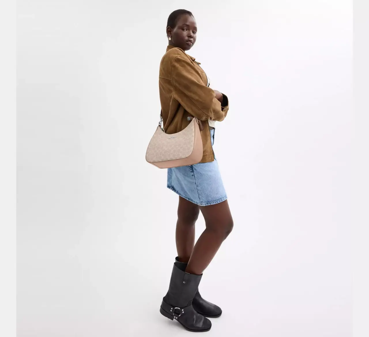 Alternative view of Túi Coach Teri Hobo Bag 'Taupe' CV940-SVPWH