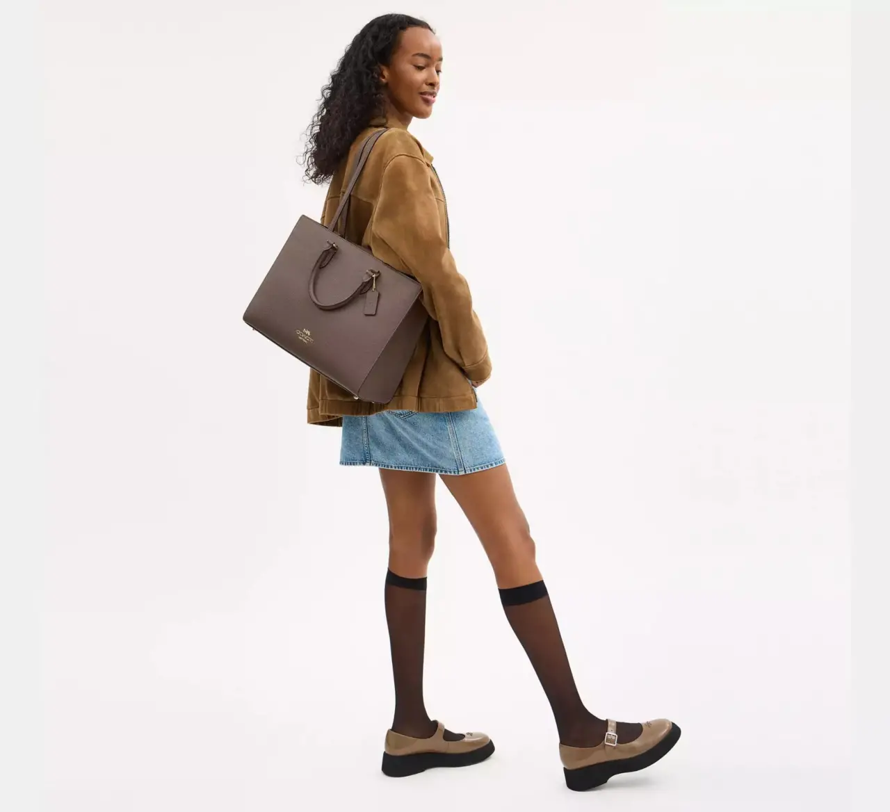 Alternative view of Túi Coach Maggie Tote Bag 'Dark Stone' CY666-IMV2R