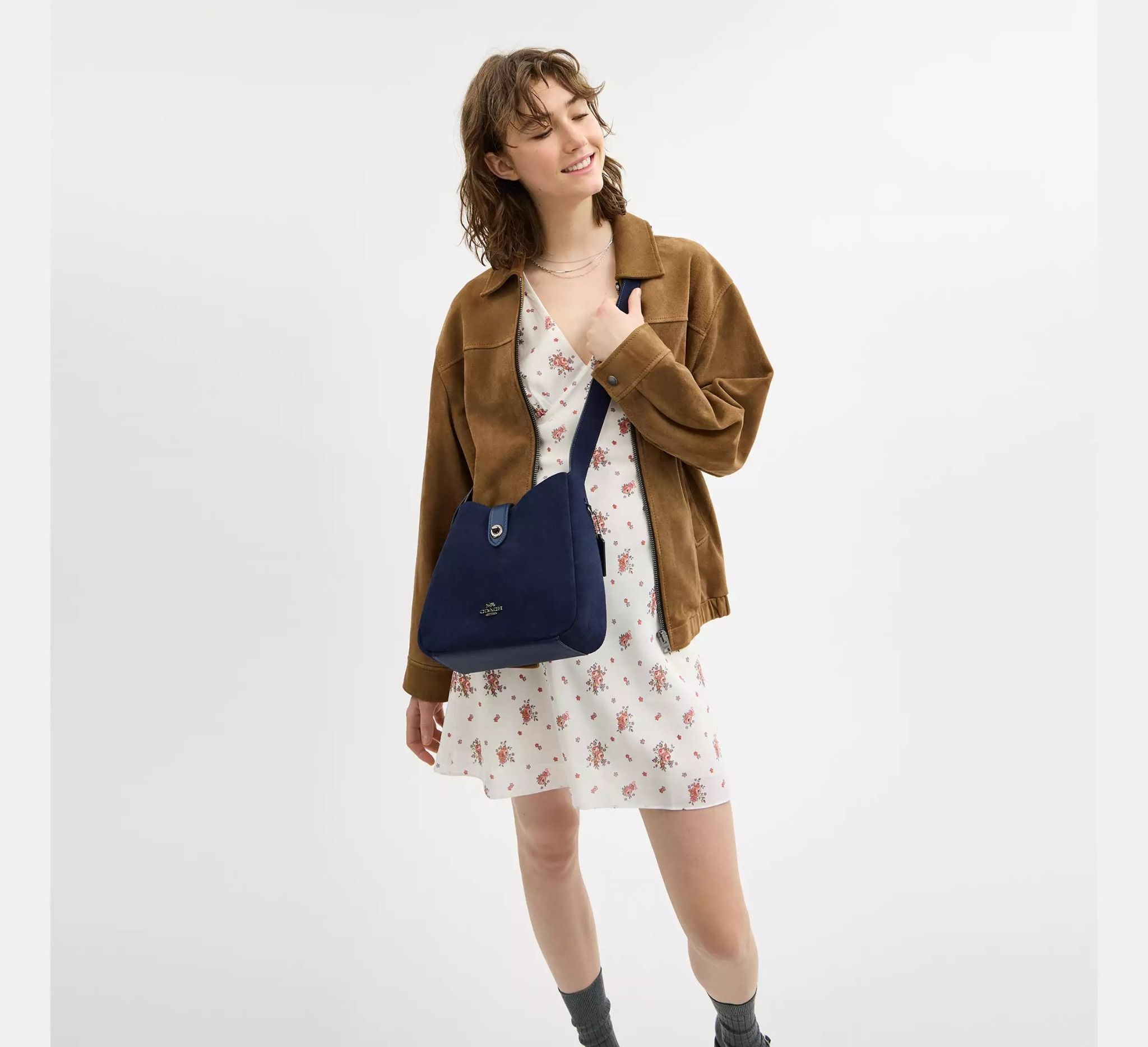 Alternative view of Túi Coach Hadley Convertible Crossbody 'Navy' CW004-QBPVH