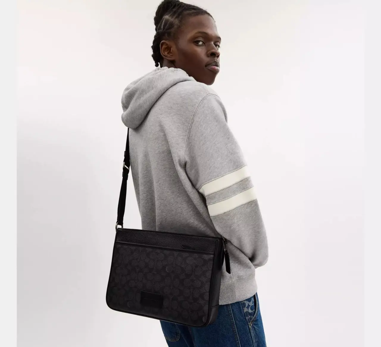 Alternative view of Túi Coach District Crossbody Bag 'Black' CV761-QBMI5