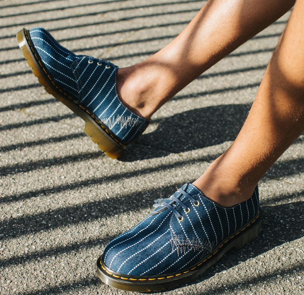Alternative view of Giày Dr. Martens 1461 Pinstripe 'Blue' 27509793