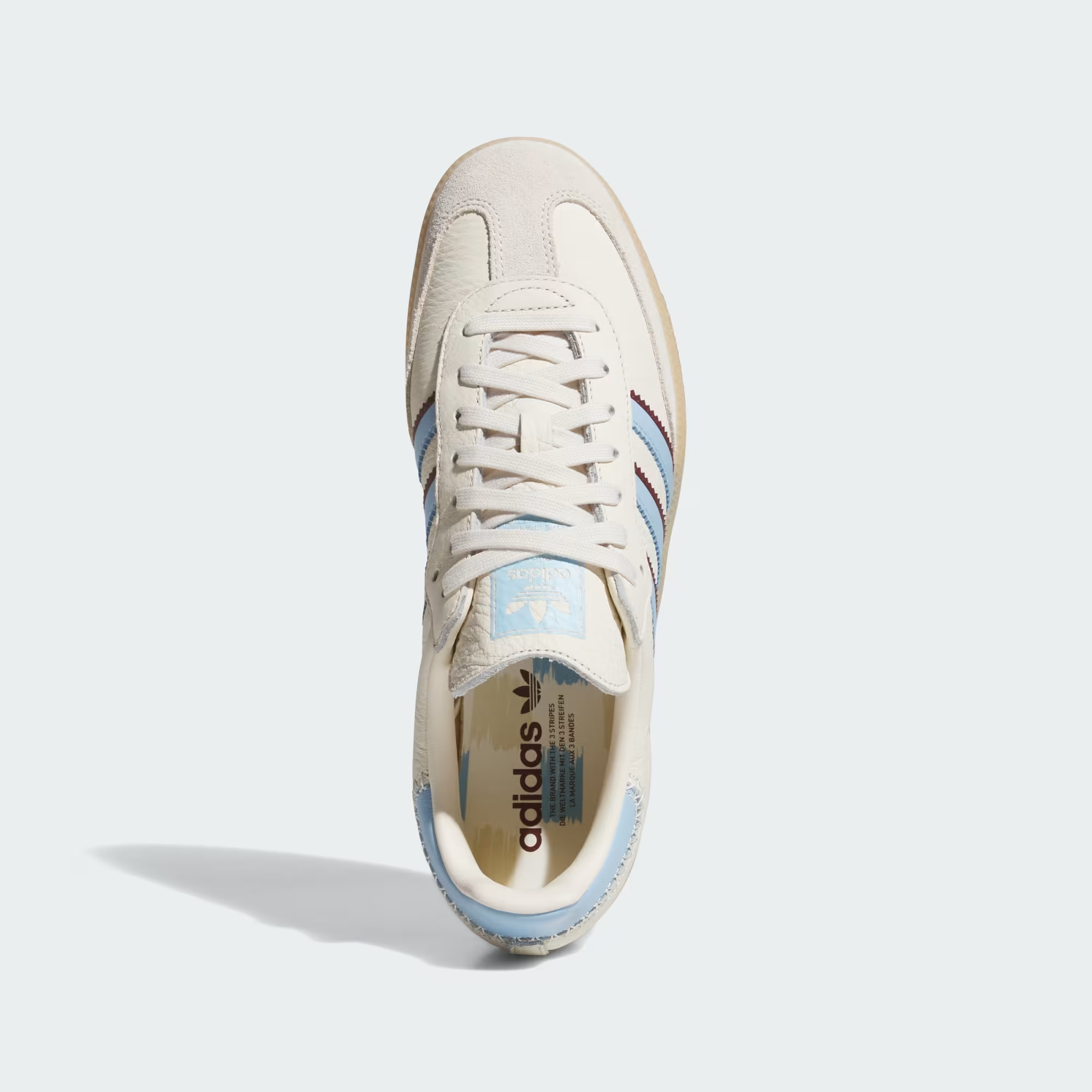 Alternative view of Giày Adidas Samba 'Wonder White Celestial Blue' JS5041