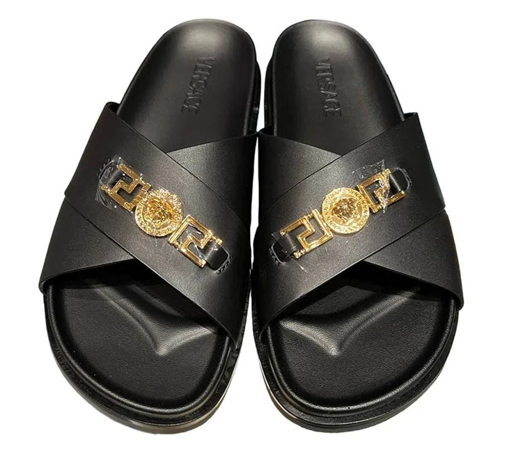 Dép Versace Medusa Logo 'Black' 1014647-1A02195-1B00V - Ảnh 3