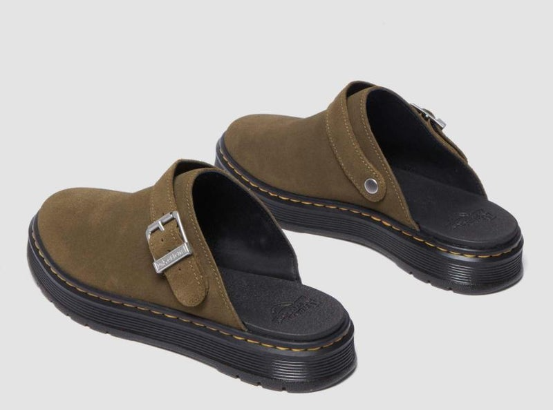 Dép Shop Dr Martens Brookline Suede 'Green' 40666300 - Ảnh 5