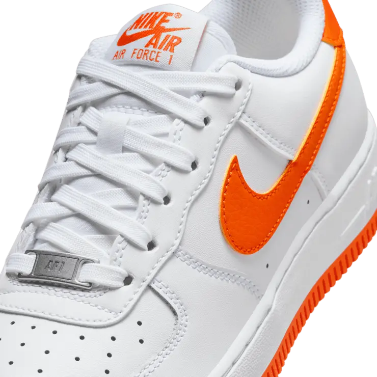 Alternative view of Giày Nike Air Force 1 GS 'White Orange' FV5943-113