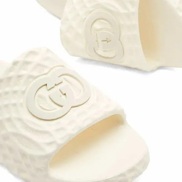 Alternative view of Dép Gucci Interlocking G Slide Sandal 'White' 770801-J8710-9164
