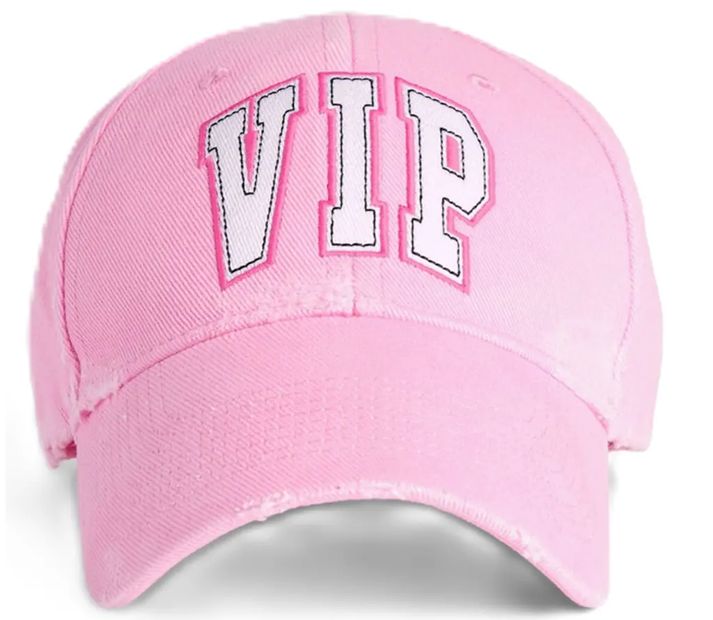 Mũ Balenciaga VIP Teamp Logo Cotton Drill 'Pink' 837021410B22014