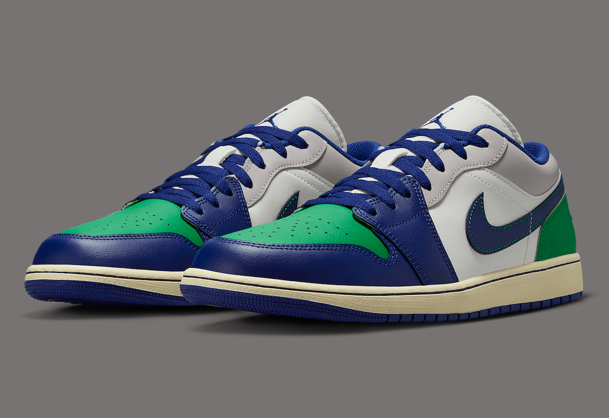 Giày Nike Air Jordan 1 Low 'Deep Royal Blue' 553558-147 - Ảnh 5