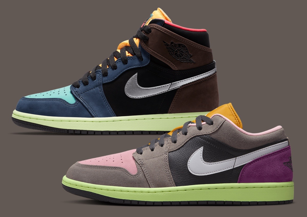 Alternative view of Giày Nike Air Jordan 1 Low 'Tokyo Bio Hack' HQ2010-005