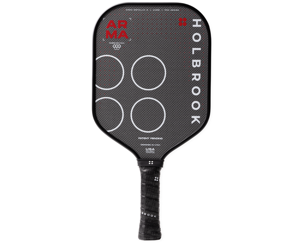 Vợt Pickleball Holbrook Arma S Metallic 14mm 'Black'