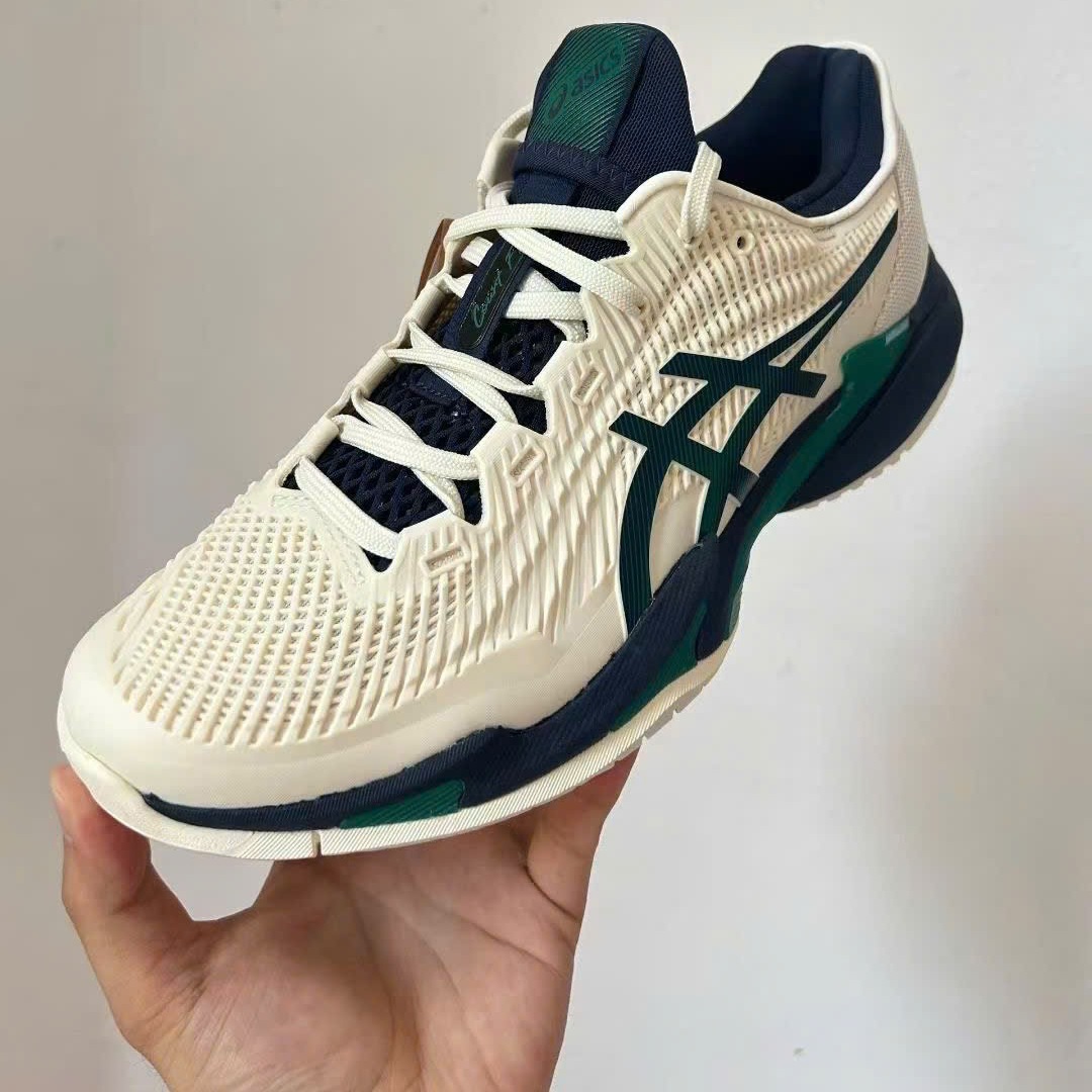 Giày Asics Court FF 3 'Cream Jasper Green' 1041A370-105 - Ảnh 3