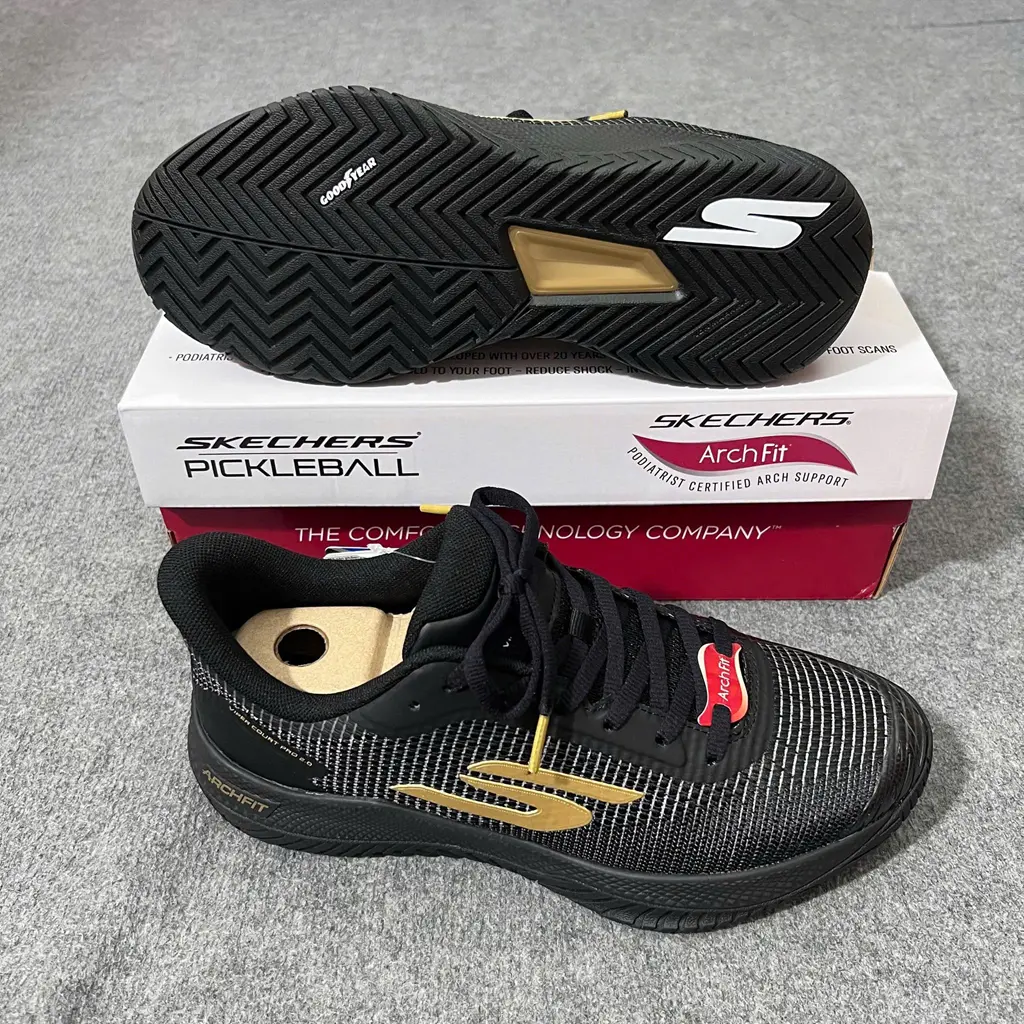 Alternative view of Giày Skechers Viper Court Pro 2.0 'Black Gold' 246109C-BKGD