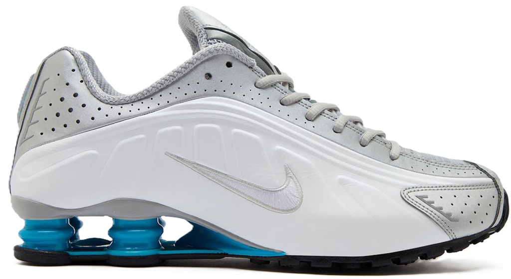 Giày Nike Shox R4 'Metallic Silver White Blue Lagoon' HQ1988-005