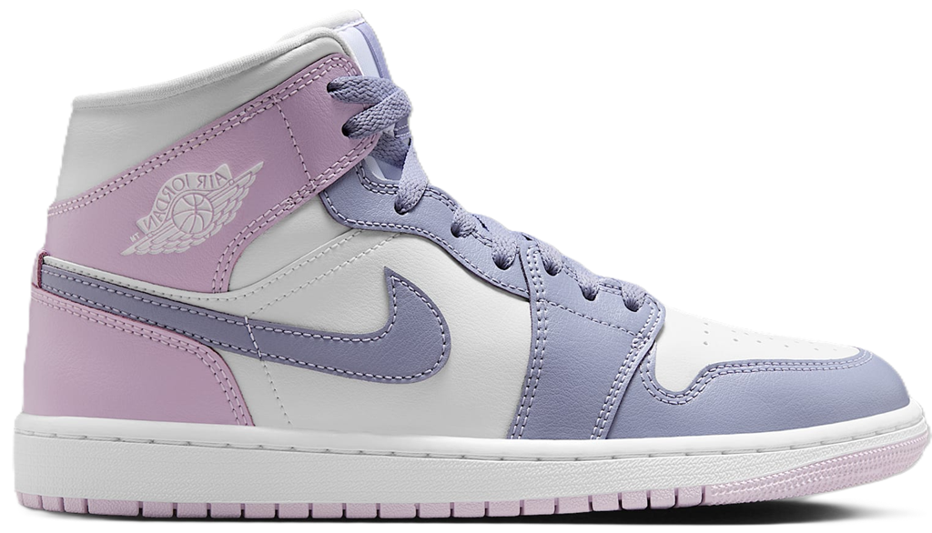 Giày Nike Air Jordan 1 Mid 'Indigo Haze Doll White' BQ6472-510
