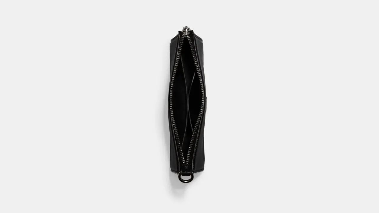 Alternative view of Túi Coach Pouch Signature Canvas Detail 'Black' CJ797-BLK
