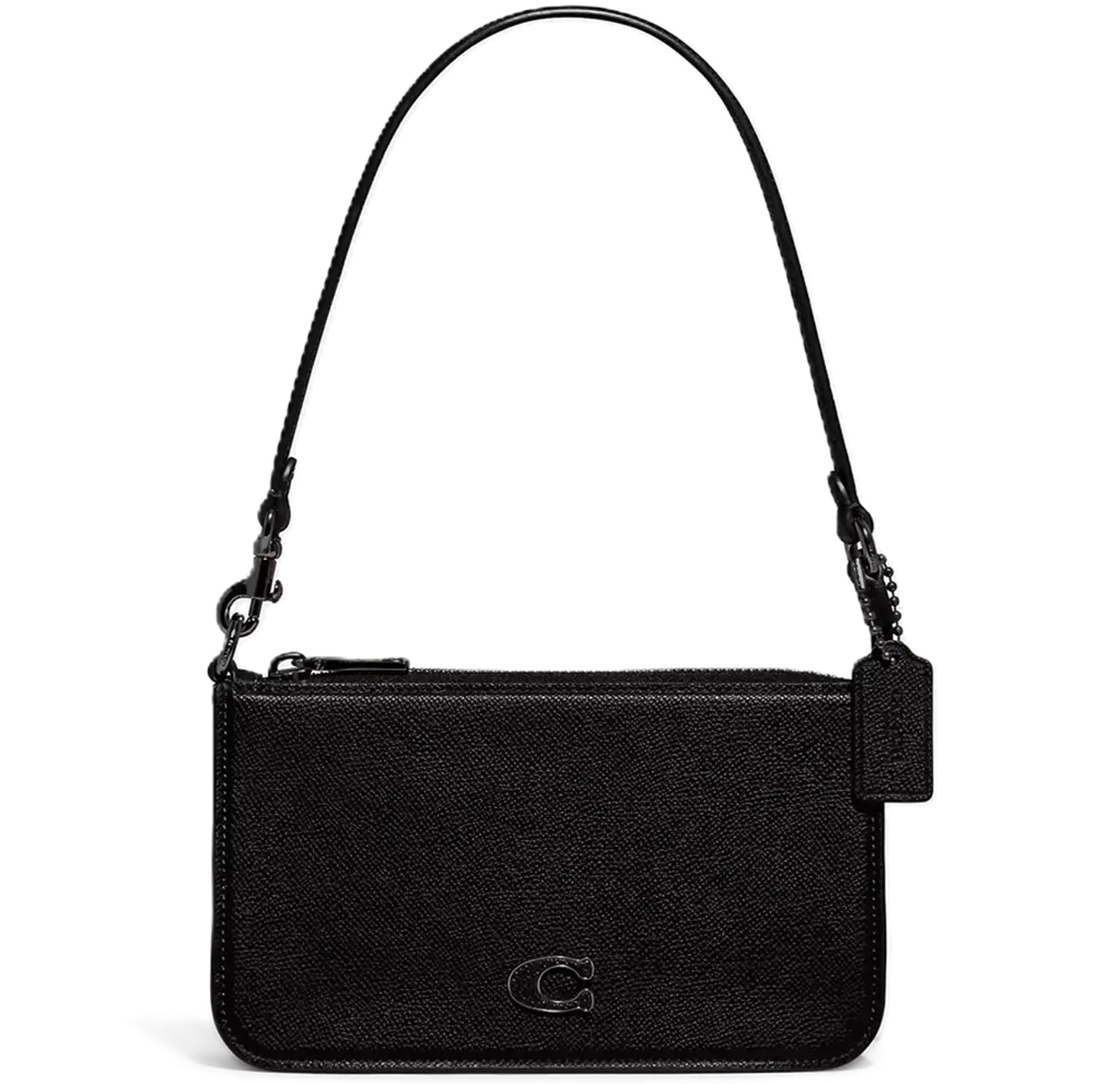 Túi Coach Pouch Signature Canvas Detail 'Black' CJ797-BLK