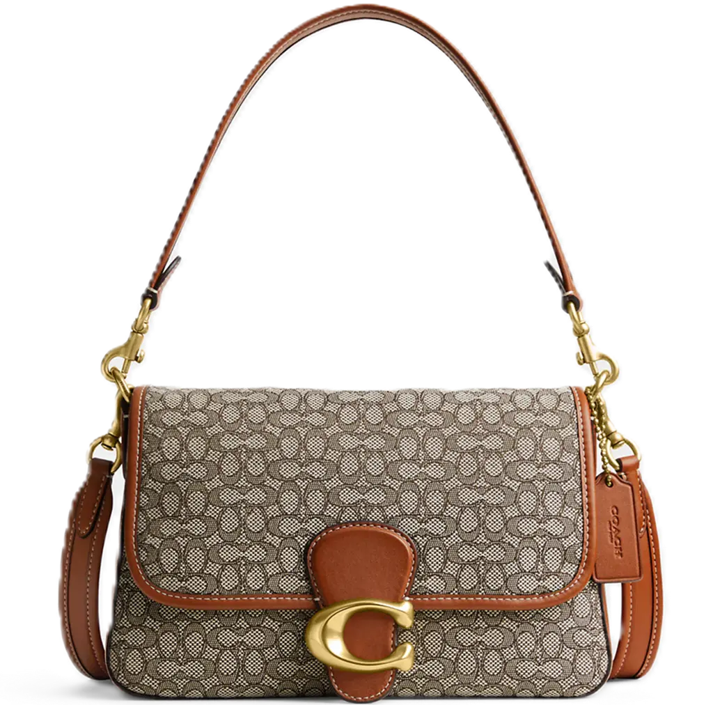 Túi Coach Soft Tabby Micro Signature Jacquard 'Beige' CM536-B4TA7