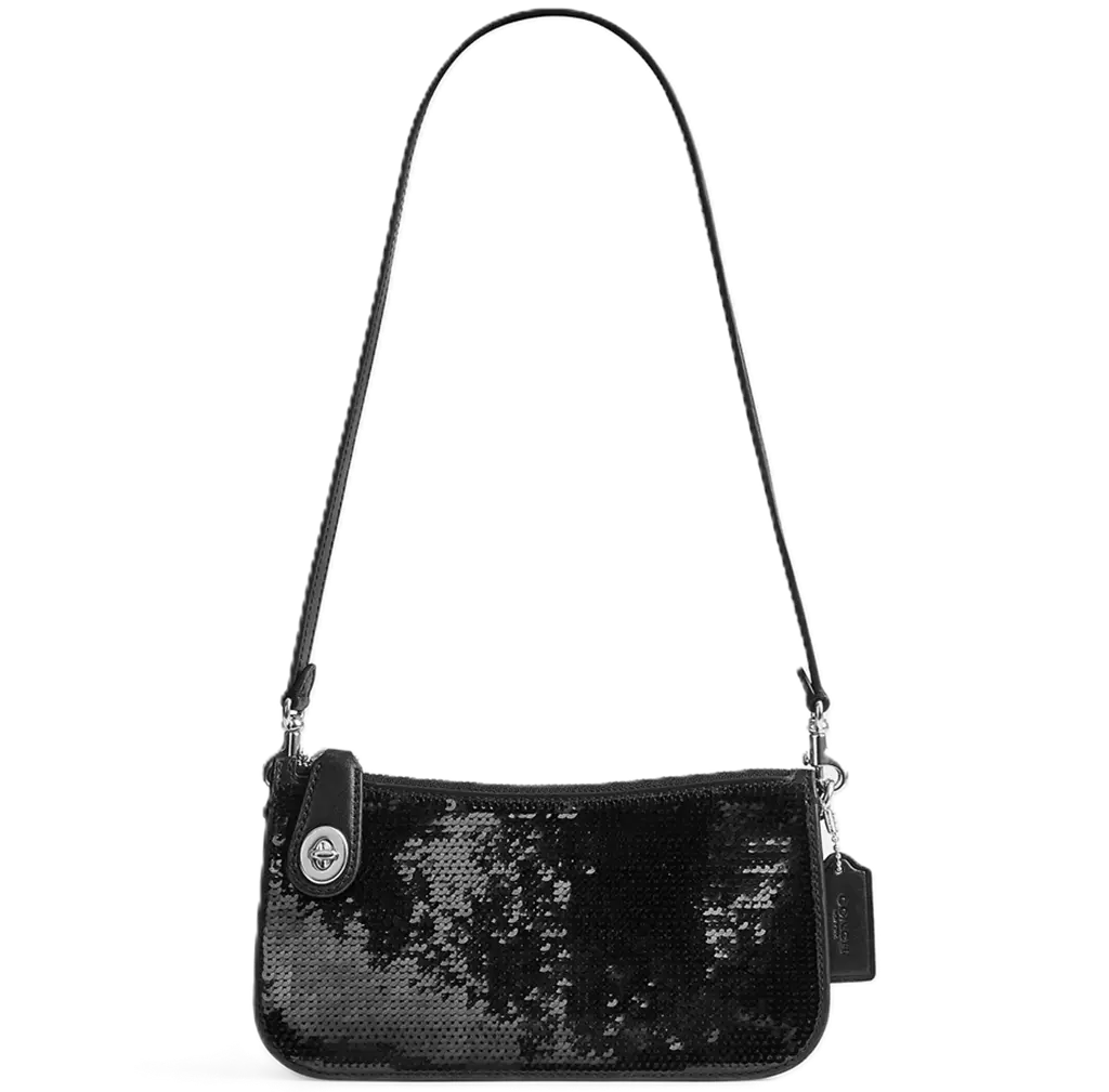 Túi Coach Penn Shoulder Bag Sequins 'Black' CM547-LHBLK