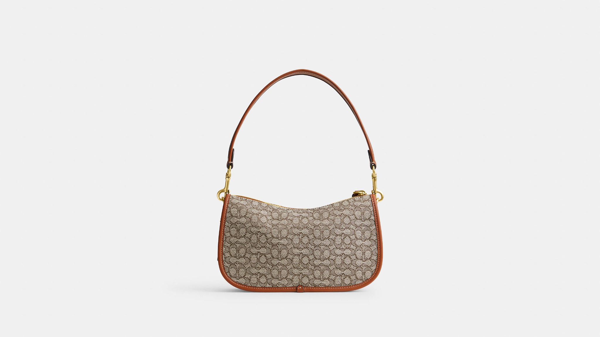 Alternative view of Túi Coach Swinger Micro Signature Jacquard 'Brown' CM559-B4TA7