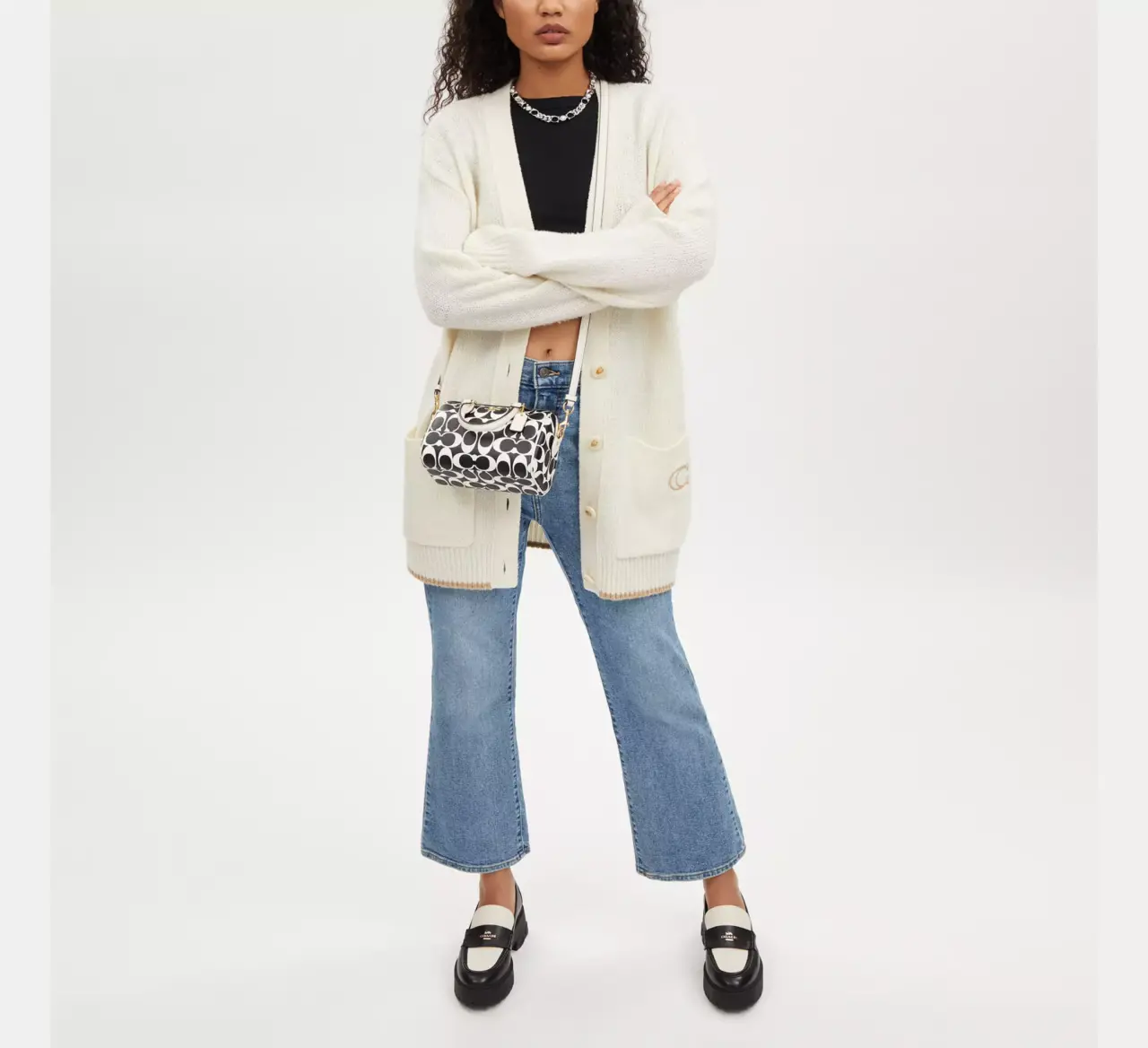 Alternative view of Túi Coach Mini Rowan Signature Canvas 'Black' CO960-IMA47