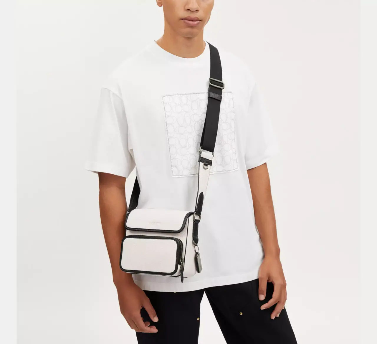 Alternative view of Túi Coach Sullivan Flap Crossbody 'White' CP043-QBMQV