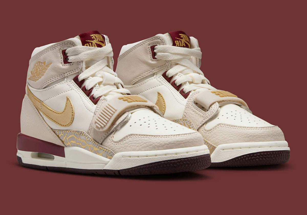 Giày Nike Air Jordan Legacy 312 GS Year Of The Snake 'Burgundy Tint' IB4914-161 - Ảnh 5