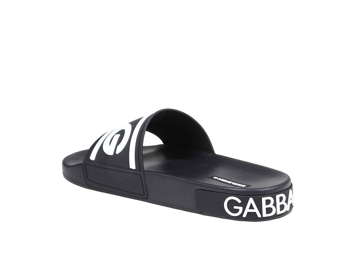 Dép Dolce & Gabbana Logo Sandals 'Black' CS1991AQ85889690 - Ảnh 4