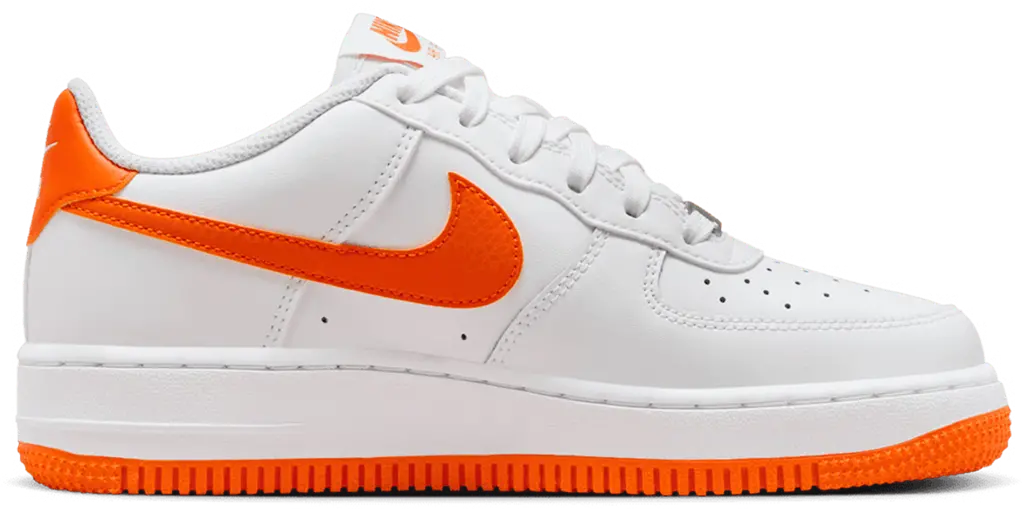 Giày Nike Air Force 1 GS 'White Orange' FV5943-113
