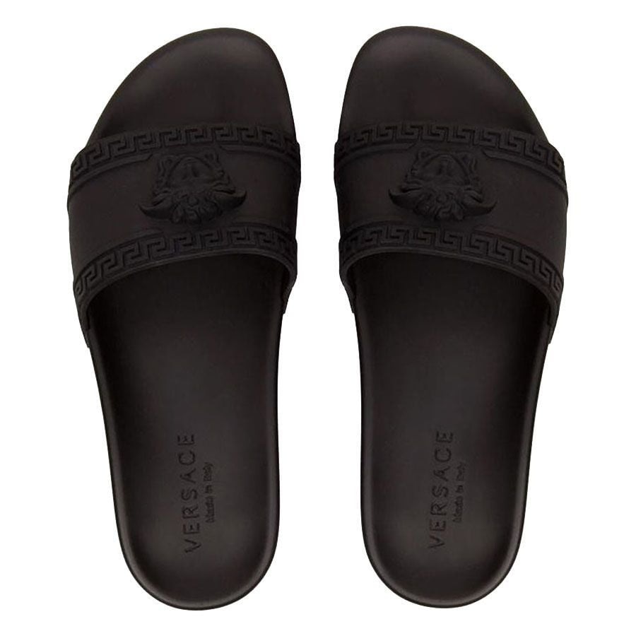 Alternative view of Dép Versace Palazzo Pool Slides 'Black' DSU5883-DGO9G-D41