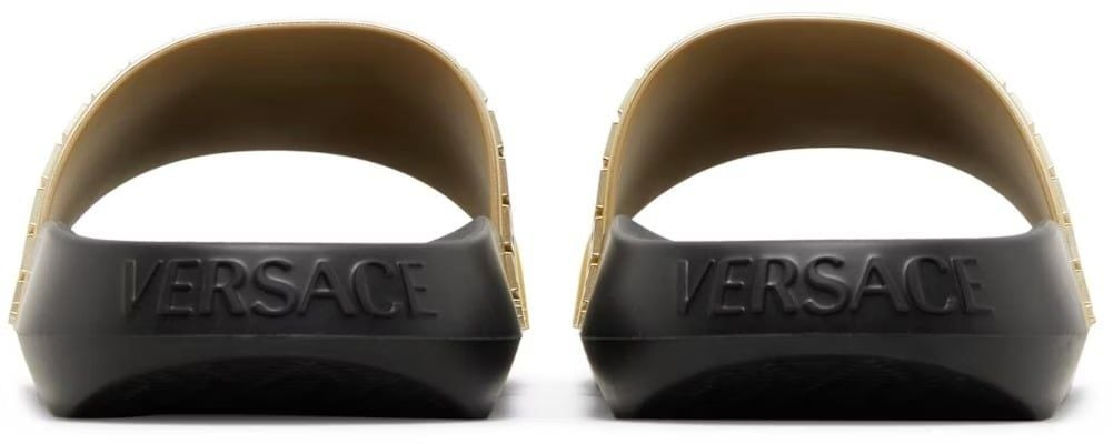 Alternative view of Dép Versace Palazzo Medusa Pool Slide 'Gold' 1008733-DGOLG-2X090