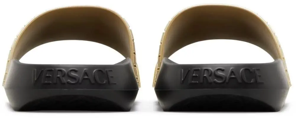 Alternative view of Dép Versace Palazzo Medusa Pool Slide 'Gold' 1008733-DGOLG-2X090