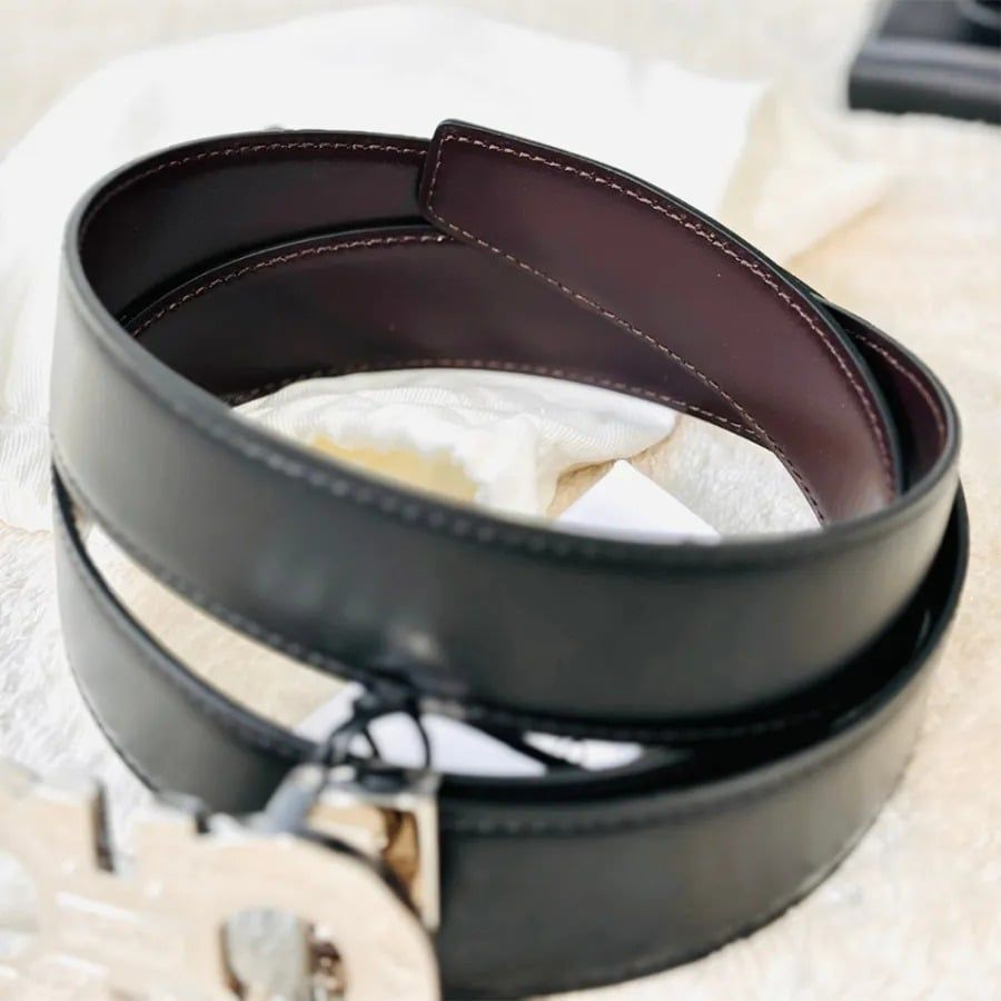 Alternative view of Thắt Lưng Salvatore Ferragamo Silver Logo 'Black' 670128-0752675