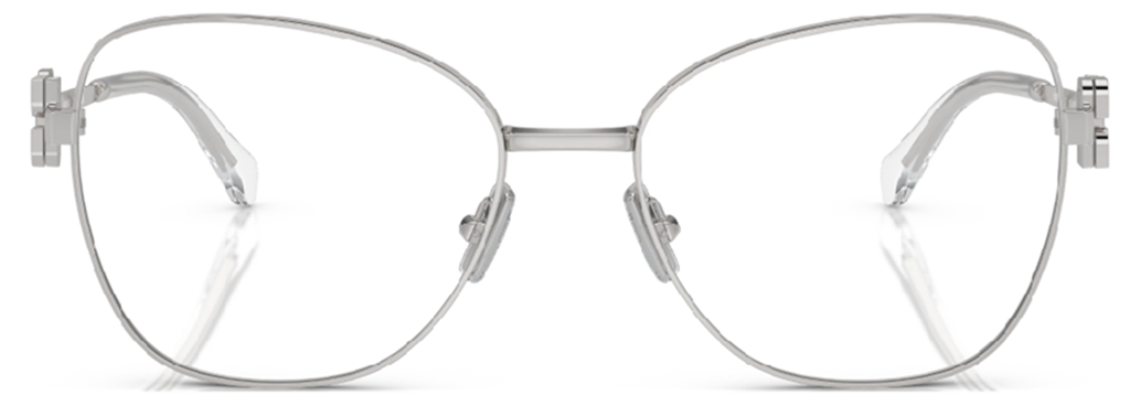 Kính Miu Miu Butterfly Silver Geometric Eyeglasses 'Silver' VMU-50XV-6926